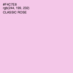 #F4C7E8 - Classic Rose Color Image
